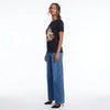 Ghost Applique Short Sleeve T-Shirt Plus Size