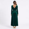 Velvet Square Neck Long Sleeve Dress