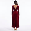 Velvet Square Neck Long Sleeve Dress
