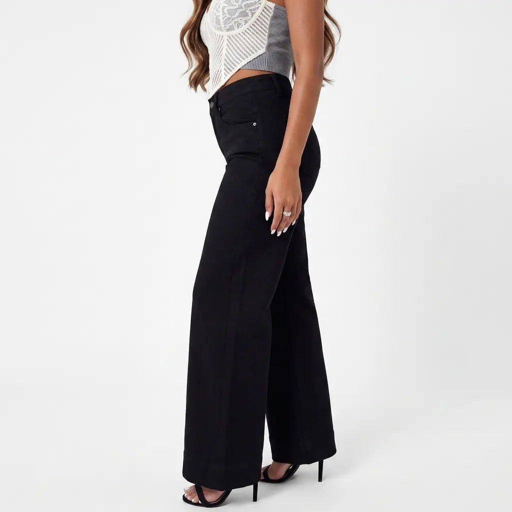 Stay In Your Lane High Waist Flared Jeans