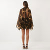 A Little Extra High Neck Ruffled Mini Dress