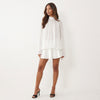 A Little Extra High Neck Ruffled Mini Dress
