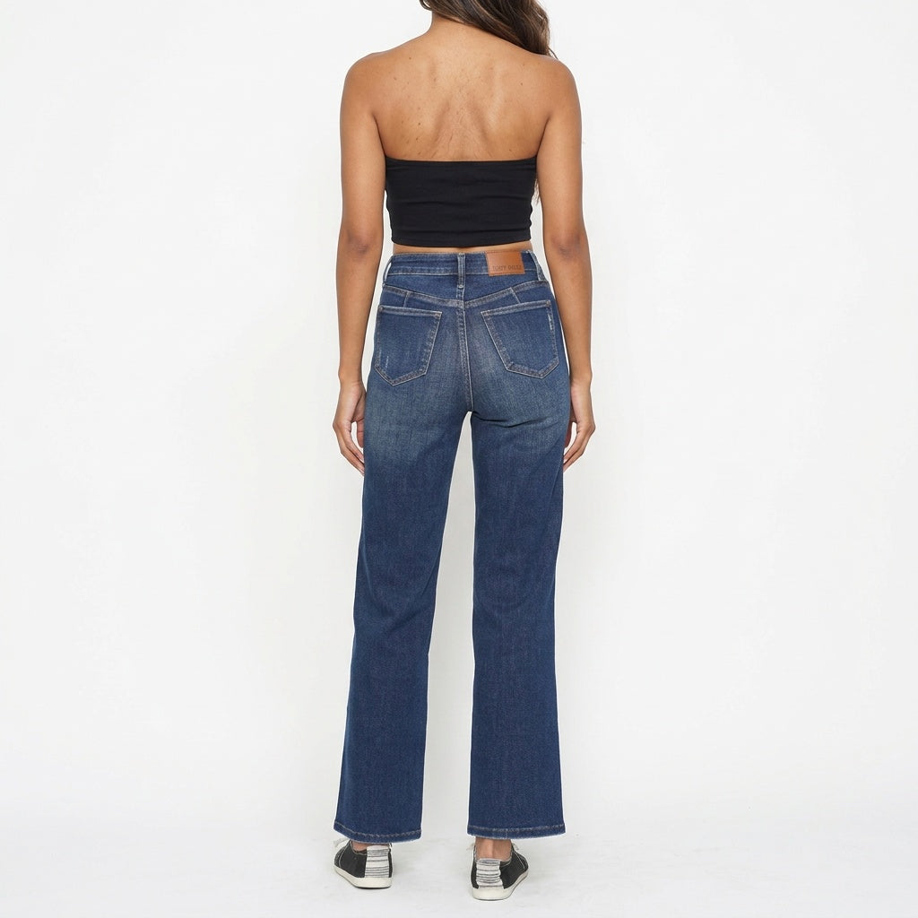 Smooth Move Wide-Leg Tummy-Control Jeans