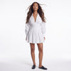 Sunday Stroll Ruched Collared Mini Dress