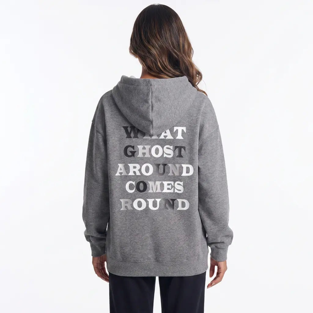 Otherworldly Wanderer Layer Mineral Wash Oversize Hoodie