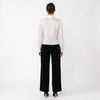 Satin-finish Victorian Button-up Top