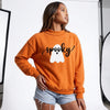 Boo Babe Fleece Reversible Casual Sweatshirt