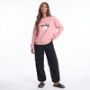 Boo Babe Fleece Reversible Casual Sweatshirt - Dusty Pink