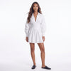 Sunday Stroll Ruched Collared Mini Dress