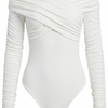 High Standards Off-Shoulder Long Sleeve Bodysuit