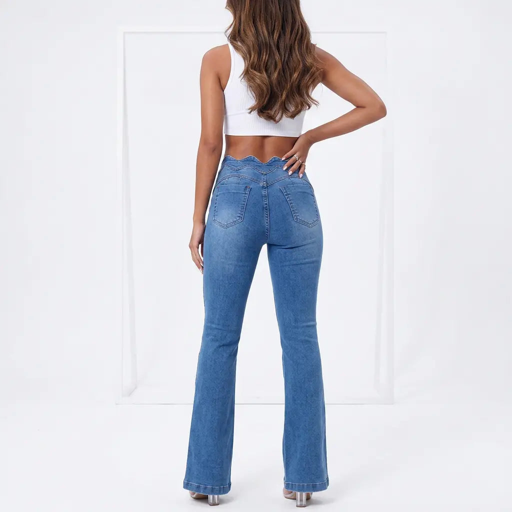 Flare For The Dramatic High Rise Jeans