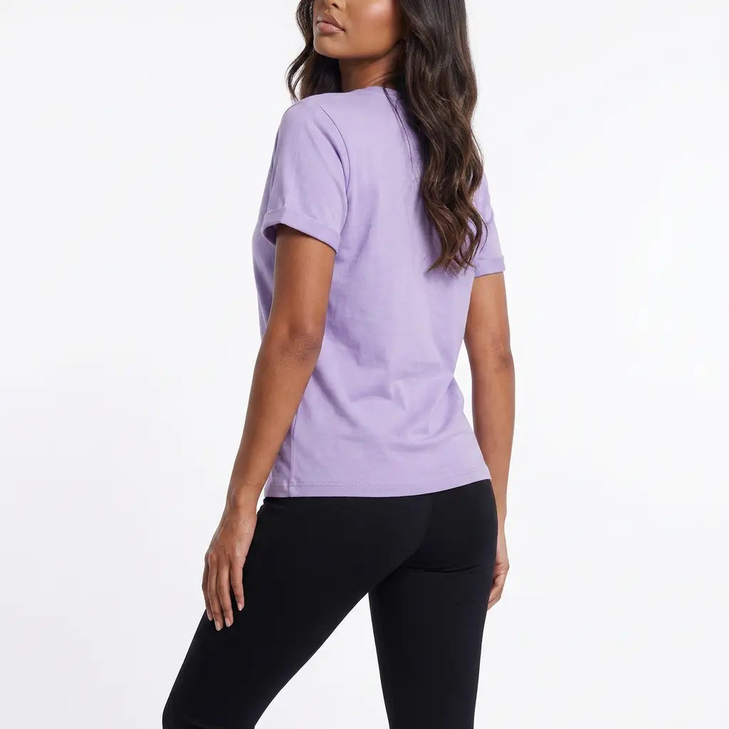 Spellbound Sparkle Darling Patched Cotton Blend T Shirt Plus Size