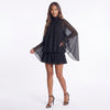 A Little Extra High Neck Ruffled Mini Dress