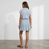 Blue Skies Ahead Striped Button-Front Mini Dress