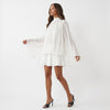 A Little Extra High Neck Ruffled Mini Dress