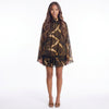 A Little Extra High Neck Ruffled Mini Dress