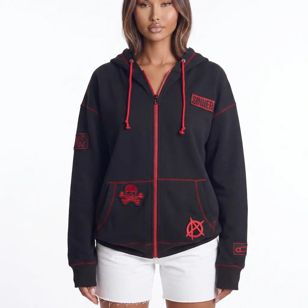 Lord Have Mercy Zip-Up Drawstring Hoodie