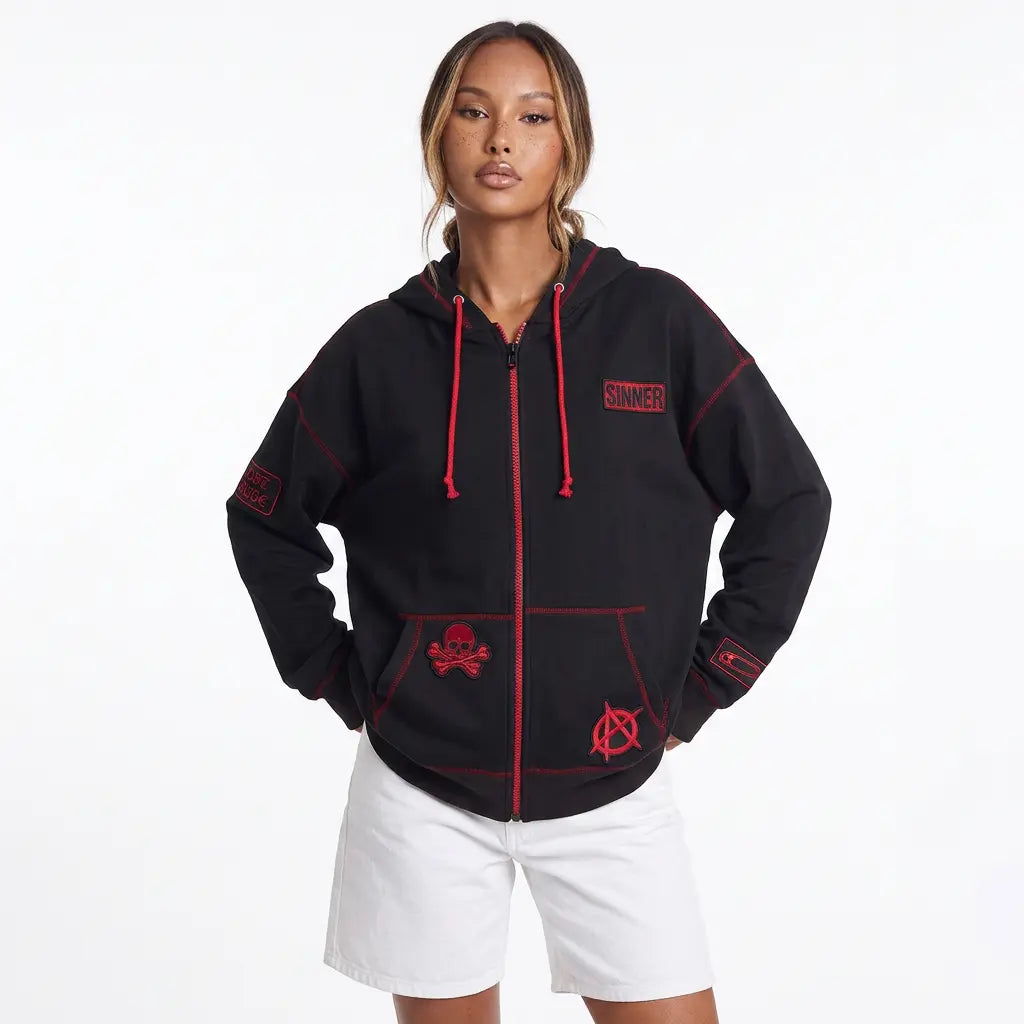 Lord Have Mercy Zip-Up Drawstring Hoodie