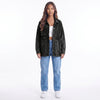 Dropped Shoulder Denim Jacket with Pockets