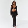 Beachside Muse Openwork Tie-Back Two-Piece Set