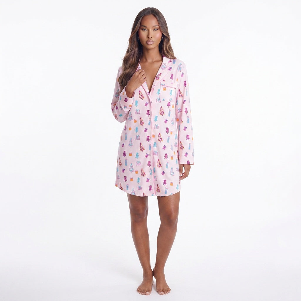 Snowed In With Presents – Holly Jolly Sleep Shirt