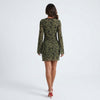 Soft Florals, Hard to Resist Mesh Mini Dress – Olive