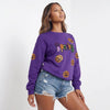 Haunted Glitter Groove Halloween Sweatshirt