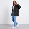 Dropped Shoulder Denim Jacket with Pockets