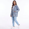 Dropped Shoulder Denim Jacket with Pockets
