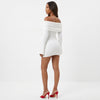 Cloudline Off-Shoulder Textured Mini Dress