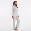 Collared Neck Loungewear Set with Pocket
