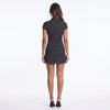 Polka Party Cutout Tie-Neck Mini Dress