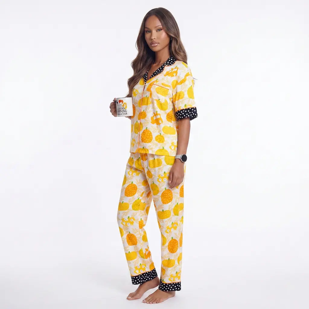 Boo Berry Bedtime Placket Lounge Set