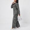 Street Code Washed Denim Cargo Wide-Leg Jumpsuit