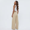 Harbor Hour Rope-Waist Wide-Leg Pants