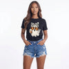 Full Size Halloween Ghost Graphic Short Sleeve T-Shirt Plus Size