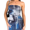 Tie - dye Mirage Bodycon Mini Dress - Lustreve