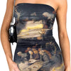 Tie - dye Mirage Bodycon Mini Dress - Lustreve