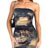 Tie - dye Mirage Bodycon Mini Dress - Lustreve