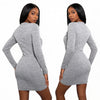 Quiet Storm Primrose Wrap-Tie Bodycon Mini Dress