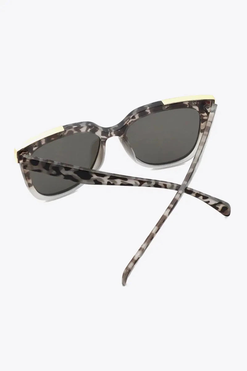 Tortoiseshell Polycarbonate Frame Full Rim Sunglasses - Lustreve