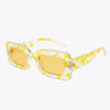 Tortoiseshell Rectangle Polycarbonate Sunglasses - Lustreve