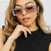 Tortoiseshell Rectangle Polycarbonate Sunglasses - Lustreve