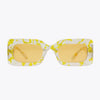 Tortoiseshell Rectangle Polycarbonate Sunglasses - Lustreve