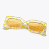 Tortoiseshell Rectangle Polycarbonate Sunglasses - Lustreve