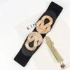 Twisted Alloy Buckle Wide Belt - Lustreve