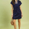 Umgee Dolman Sleeve Zip Detail Dress - Lustreve