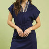 Umgee Dolman Sleeve Zip Detail Dress - Lustreve