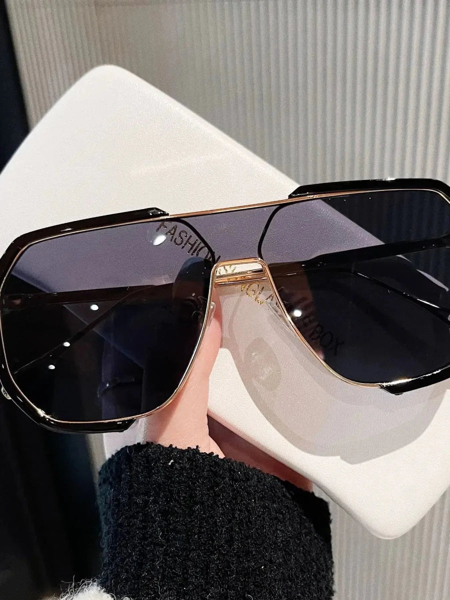 UV Protection Oversized Sunglasses - Lustreve