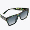 UV400 Patterned Polycarbonate Square Sunglasses - Lustreve